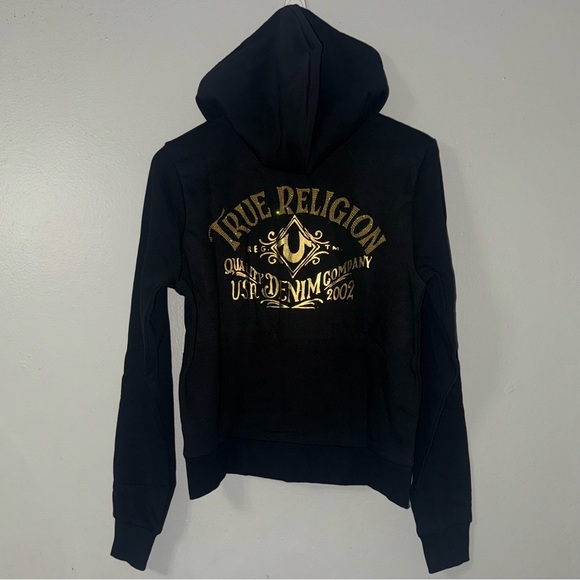TRUE RELIGION CRYSTAL CLASSIC ZIP HOODIE - Picture 4 of 8